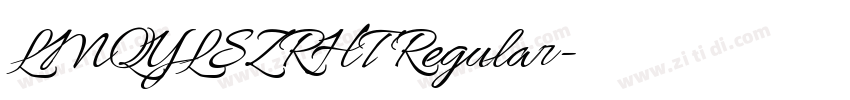 LMQYLSZRHT Regular字体转换